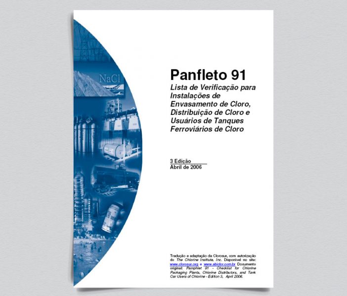 Panfleto 91 - Lista de Verificação para Instalações de Envasamento de Cloro, Distribuição de Cloro e Usuários de Tanques Ferroviários de Cloro